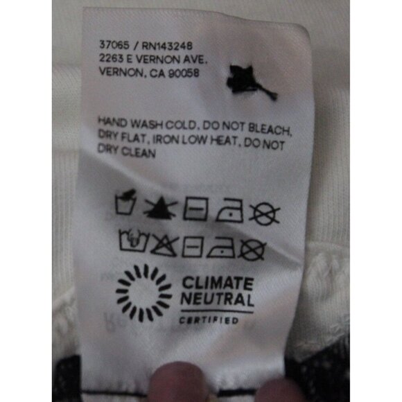 Reformation Checked Black White Pants Franklin Checked Trousers Size 4 - Picture 5 of 6